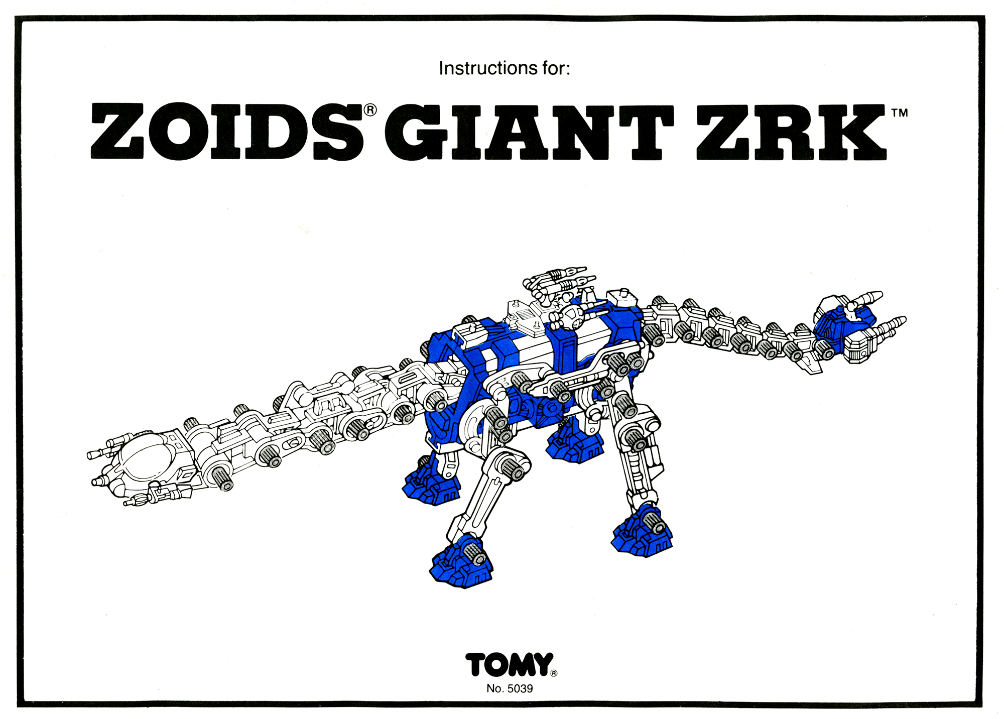 Tomy Zoids Giant ZRK